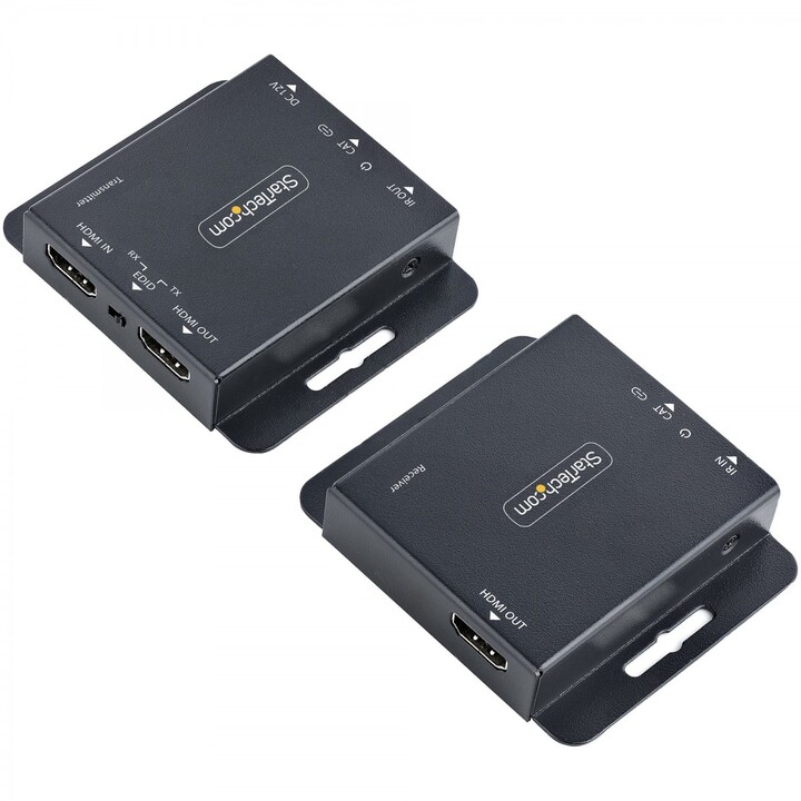 StarTech.com EXTEND-HDMI-4K40C6P1 Audio/Video Extender AV-Signalsender und -empfänger Schwarz