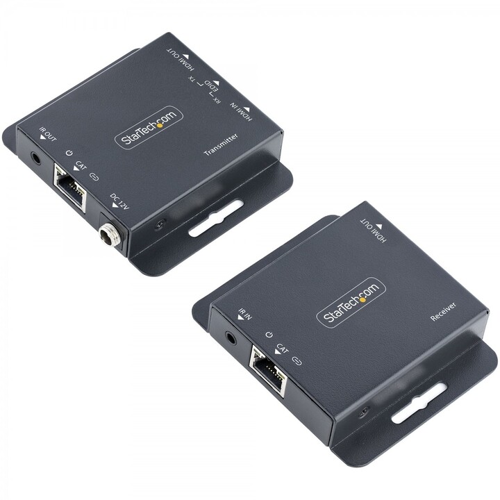 StarTech.com EXTEND-HDMI-4K40C6P1 Audio/Video Extender AV-Signalsender und -empfänger Schwarz