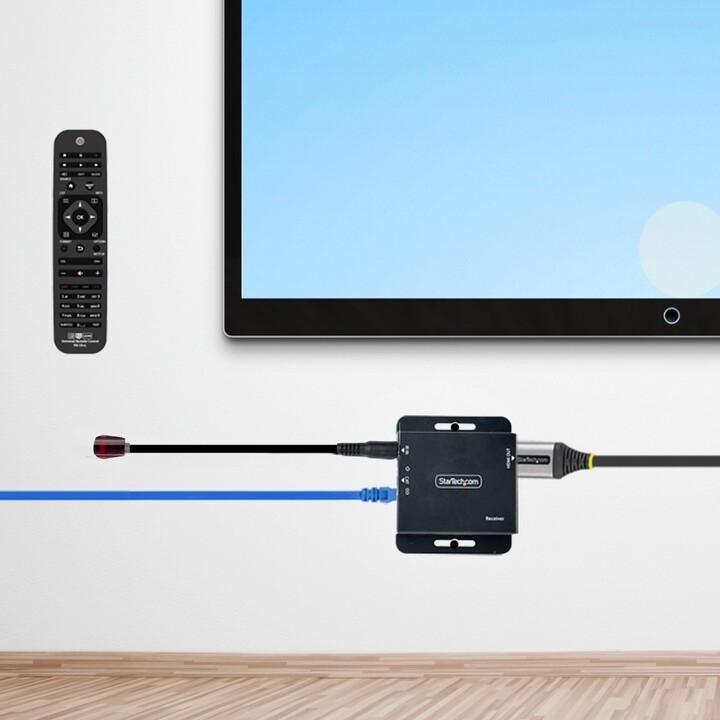 StarTech.com EXTEND-HDMI-4K40C6P1 Extensor de Áudio/Vídeo Transmissor e Receptor de Sinal AV Preto