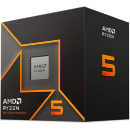 AMD Ryzen 5 9600 5.2GHz AM5 6C/12T 65W 38MB Processor with Wraith Stealth Cooler Box