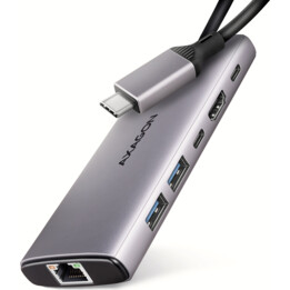 Hub I/O USB-C 6 in 1 10 GBPS/0,15 M HMC-6G2L AXAGON