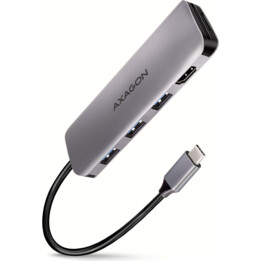 I/O-HUB USB-C 5IN1/0,2M HMC-HCR3A AXAGON