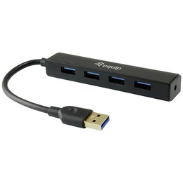 Equip USB-Hub 4-Port 3.0 --4x3.0 5Gbps o.Netzteil sw