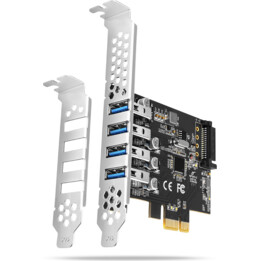 Tarjeta de entrada/salida USB PCIE de 4 puertos/PCEU-43RS AXAGON
