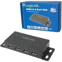 LogiLink UA0141A HUB USB 2.0 4 portas 4xUSB 2.0 montierbar