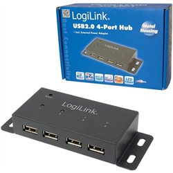 LogiLink UA0141A USB 2.0 HUB 4-Port 4xUSB 2.0 montierbar