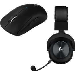 LOGITECH Superlight X LightSpeed PRO X Wireless Gaming Mouse & PRO X Wireless Gaming Headset Bundle