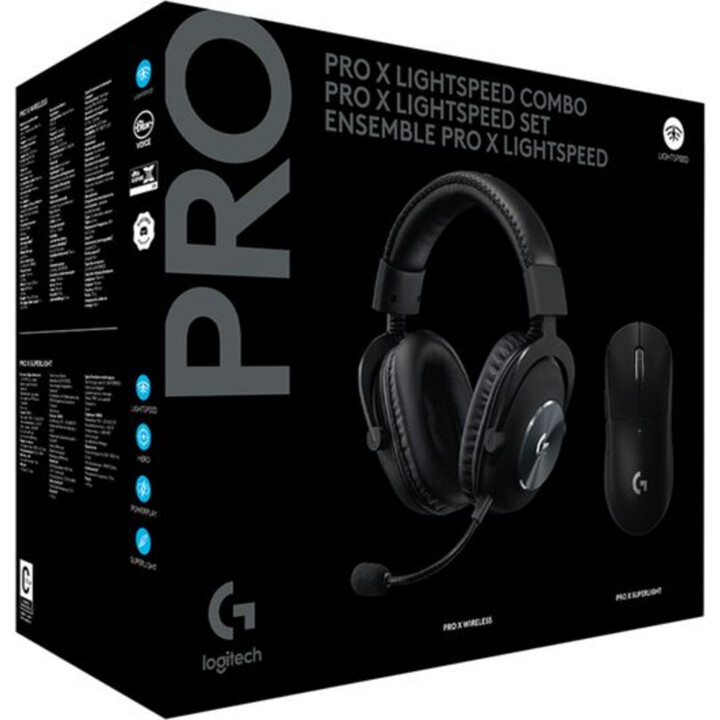 Logitech Superlight X LightSpeed ​​Pro X Wireless Gaming Mouse & Pro X Wireless Gaming Aurtyset Bundle
