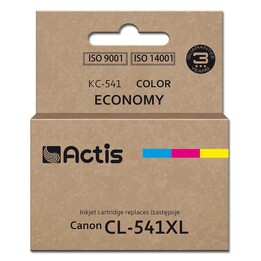 Actis KC-541 encre pour imprimante Canon (remplacement CL-541XL) Suprême, 18 ml, bleu, jaune, rouge