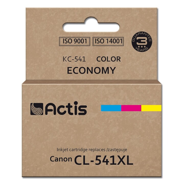 Actis Tinta KC-541 para impresora Canon (repuesto CL-541XL) Supreme, 18 ml, azul, amarillo, rojo