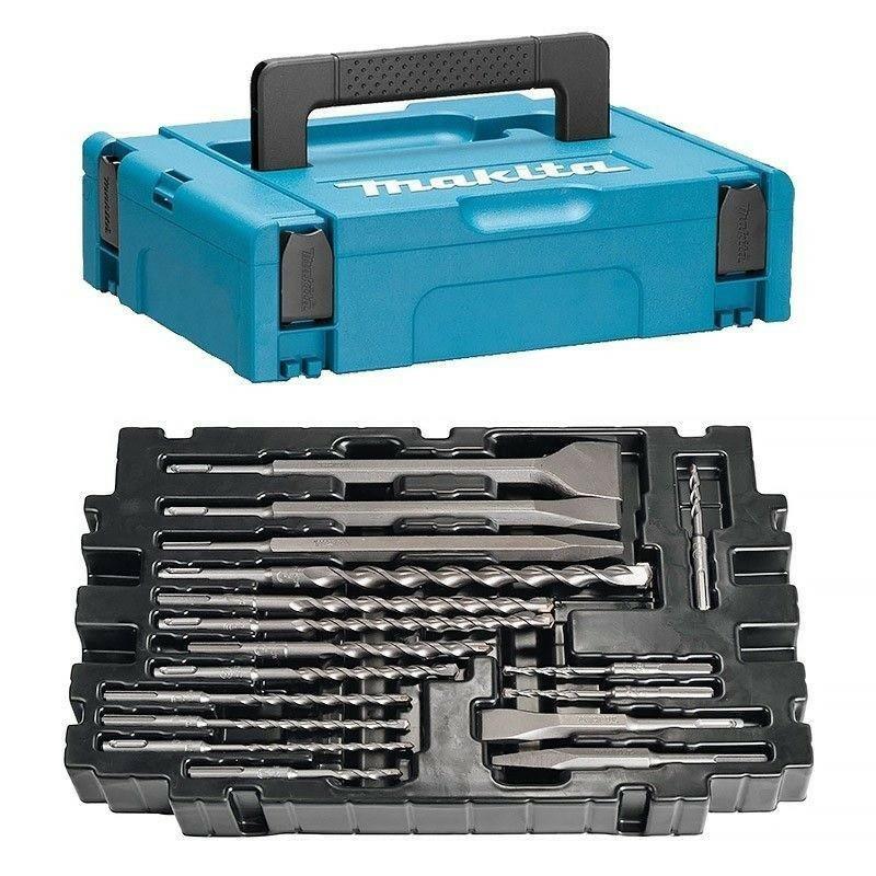MAKITA SDS DRILL BIT SET + CHISELS 17pcs. IN A MACPAC SUITCASE