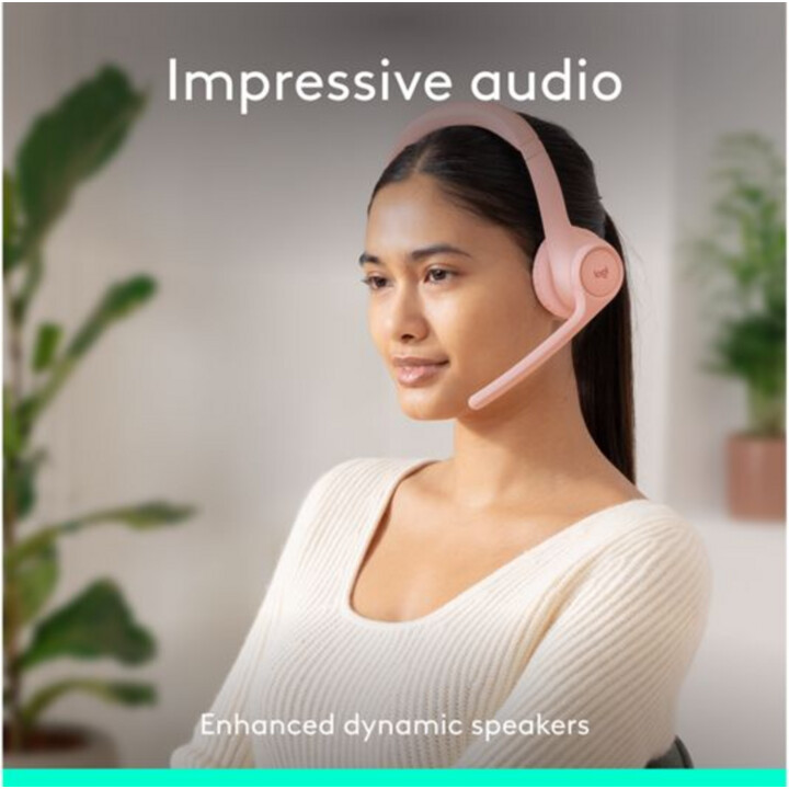 Logitech Zone 300 Wireless Headset Pink
