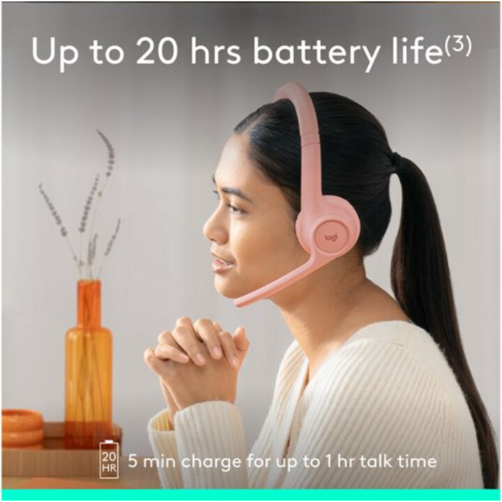 Logitech Zone 300 Auricolare wireless rosa