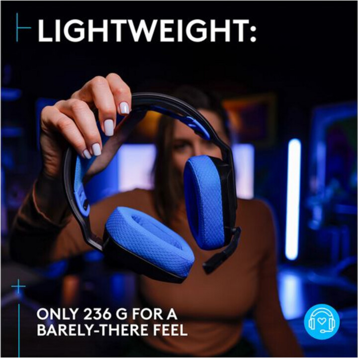 Logitech G535 LightSpeed ​​Wireless Gaming Headset preto