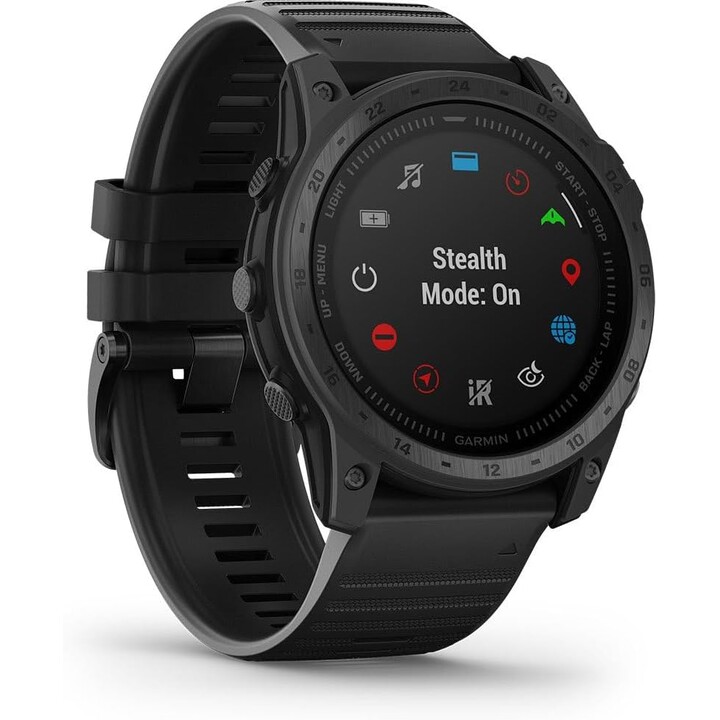 Garmin Tactix® 7, Reloj de GPS táctico avanzado de edición estándar con correa de silicona, negro