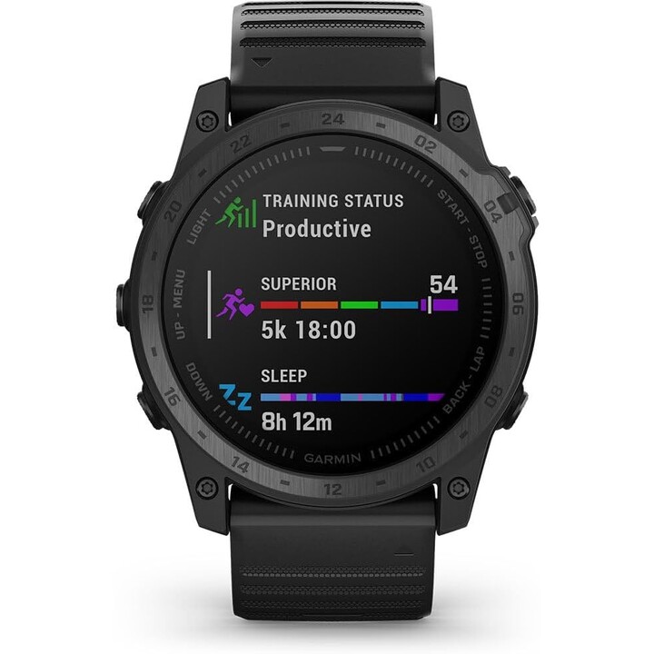 Garmin Tactix® 7, Reloj de GPS táctico avanzado de edición estándar con correa de silicona, negro