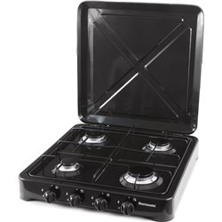 Cocina de Gas Ravanson K-04TB de gas 4 zonas Negro