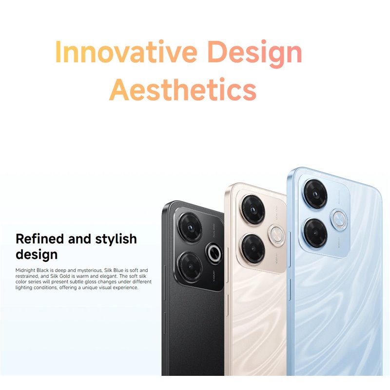 Xiaomi Redmi 13X 8/256GB, Dual Sim, MTK Helio G91 Ultra, 108MP Camera, Fast Charging 6.79 FHD+ Display, Gold