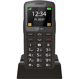 Beafon SL260 Silverline, Bartype, Senior Phone, MOT SOS Emergency Button, 5.59 cm (2.2), Black