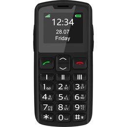 Beafon SL230 LTE, Silverline, telefono cellulare senior con pulsante di emergenza SOS, nero