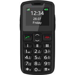 Beafon SL230 LTE, Silverline, Senior Mobile Phone with SOS Emergency Button, Black