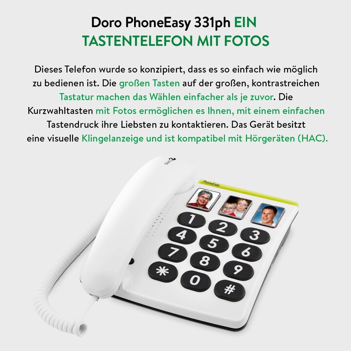 Doro PhoneEasy 331ph white