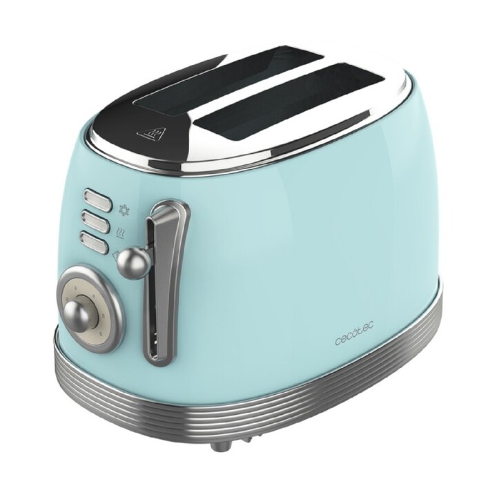 CECOTEC Toast&Taste 800 Vintage Light Blue vertical toaster blue