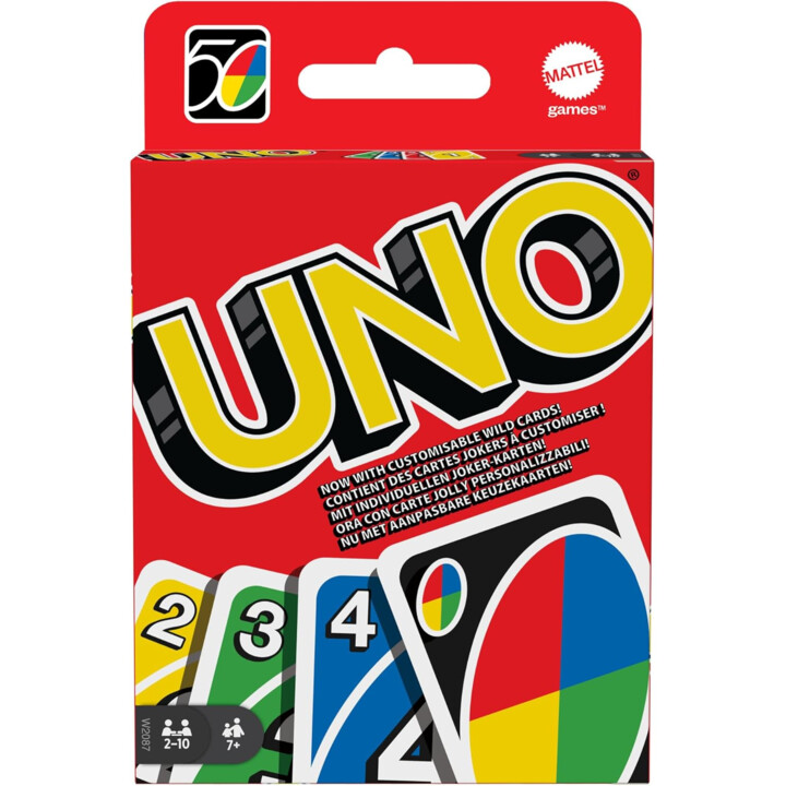 UNO Mattel Juego de Cartas Clásico 2-10 Jugadores 7