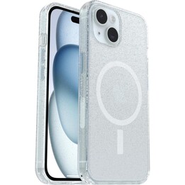 Série de simetria Otterbox Clear MagSafe Caso para iPhone 16E, 15, 14, 13, à prova de choque