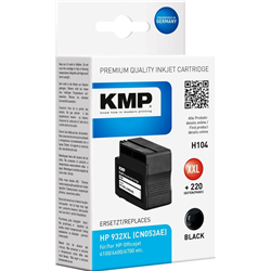 KMP H104, 1725,4001 CARTRILLE COMPATIBLE HP 932XL BLACK IMPRIMER
