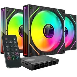 Pack 3 Mars Gaming MF-3DPROKIT/ 12cm + HUB + Remote Control/ ARGB Fans