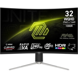 MSI MAG 325CQRXF E2 31,5" WQHD Rapid VA 240Hz 0,5ms HDR FreeSync curvo
