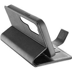 Capa Cellularline Book Agenda 2 para Samsung S25+ Preta