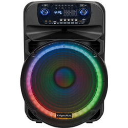 Altavoz activo Krüger & Matz KM1718 móvil para fiestas con anillo LED