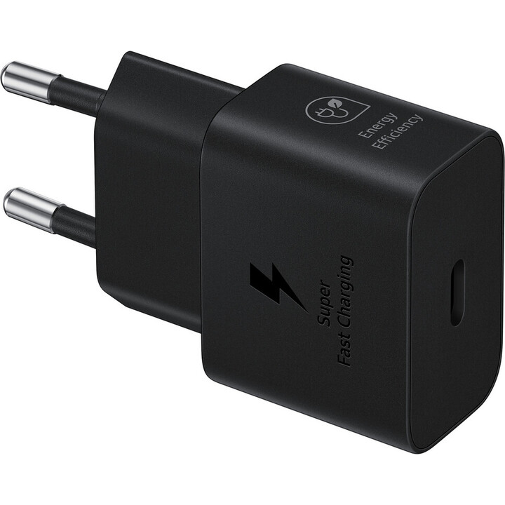 Caricabatterie USB-C Samsung 15W 2A + cavo USB-C nero per la casa