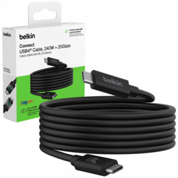 Belkin USB4 Kabel, USB-C/USB-C, 240W, 20 Gbit/s, 2m