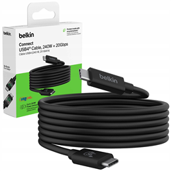 Belkin USB4 Kabel, USB-C/USB-C, 240W, 20 Gbit/s, 2m