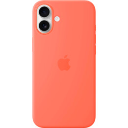 Custodia in silicone per APPLE iPhone 16 Plus con MagSafe - Mandarino