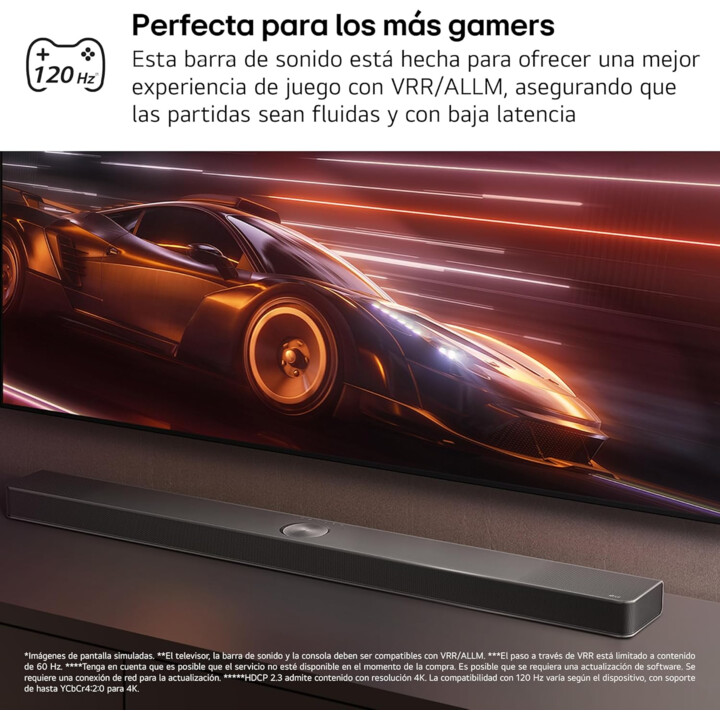 LG S70TY Smart Sound Bar, 400W, 3.1.1 Channels