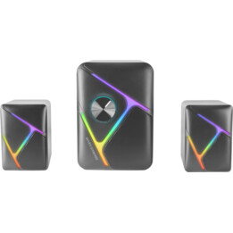 MS-H21 35W RVB 2.1 haut-parleurs de jeu et subwoofer, système de pilote surround 3D inversé