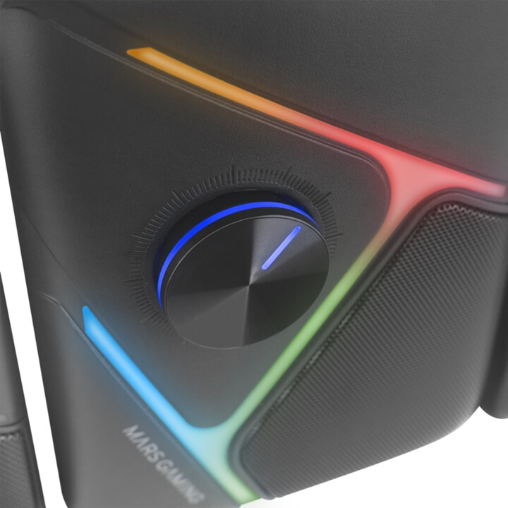 MS-H21 35W RGB 2.1 Altoparlanti da gioco e subwoofer, sistema di driver surround 3D invertito