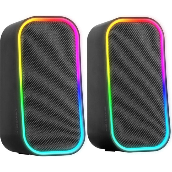 Altavoces Gaming Mars Gaming MS-OM RGB 20w Bluetooth 5.3 Negro
