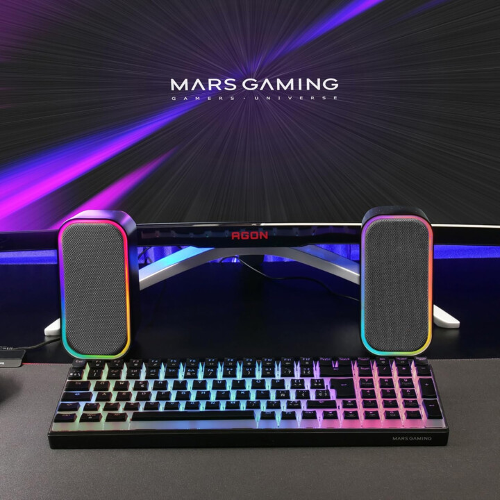 Altavoces Gaming Mars Gaming MS-OM RGB 20w Bluetooth 5.3 Negro