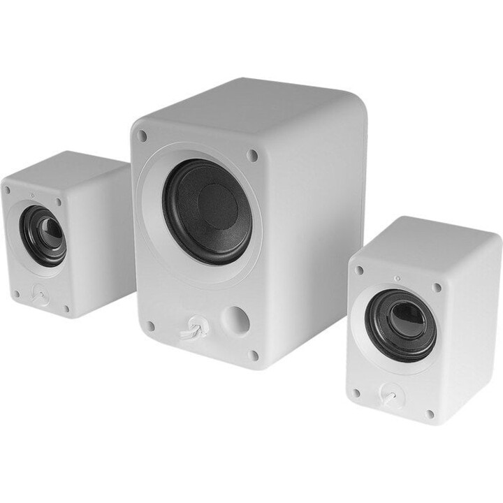Altoparlanti da gioco MSH21W, subwoofer RGB 2.1 + 35W, sistema surround 3D invertito, bianco