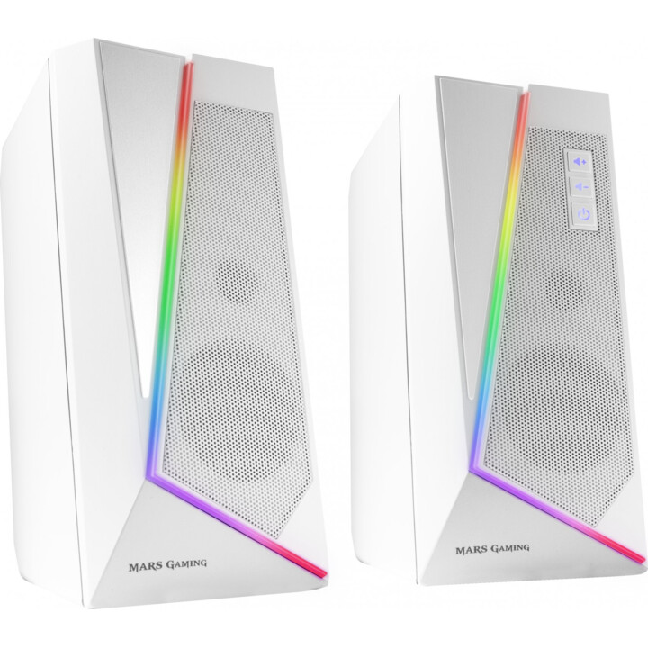 Mars Gaming MS7W gaming speakers 2.0 Bluetooth 5.0 RGB white