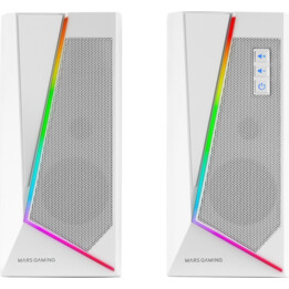 Mars Gaming MS7W gaming speakers 2.0 Bluetooth 5.0 RGB white