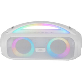 MARS GAMING MS-Pulse altavoz portátil Bluetooth 5.3 RGB 50W blanco