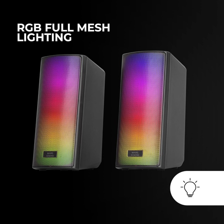 MARS GAMING MSRGB2 altifalante portátil preto