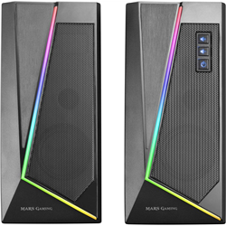 Mars Gaming MS7 RGB 20W Gaming Bluetooth Speaker, Volume Control, Black