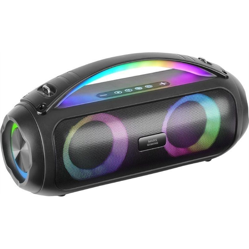 Altavoz con Bluetooth Mars Gaming MS-PULSE/ 50W RMS/ 2.0/ Negro